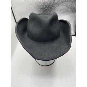 Vintage eddy Bros size Medium Lite Felt 100% Wool Black Fedora